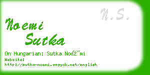 noemi sutka business card